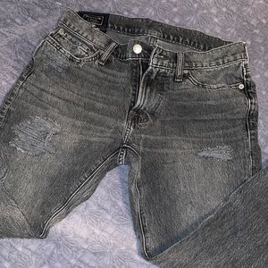 Abercrombie and Fitch jeans. 30x30. Black. Distressed. Super skinny stretch.